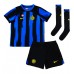 Camisa de time de futebol Inter Milan Henrikh Mkhitaryan #22 Replicas 1º Equipamento Infantil 2023-24 Manga Curta (+ Calças curtas)